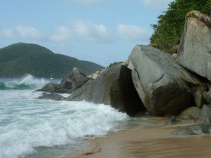 Lambert Beach, Tortola - Guana Island in the distance