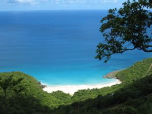 Lava Flow Beach, Tortola - one of the prettiest, secluded beaches in the world (just around the corner from AnaCapri Estate)