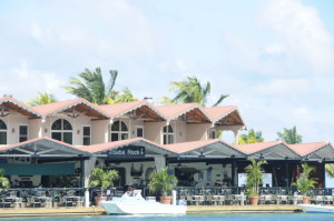 Saba Rock restaurant which makes for a nice lunch or dinner break