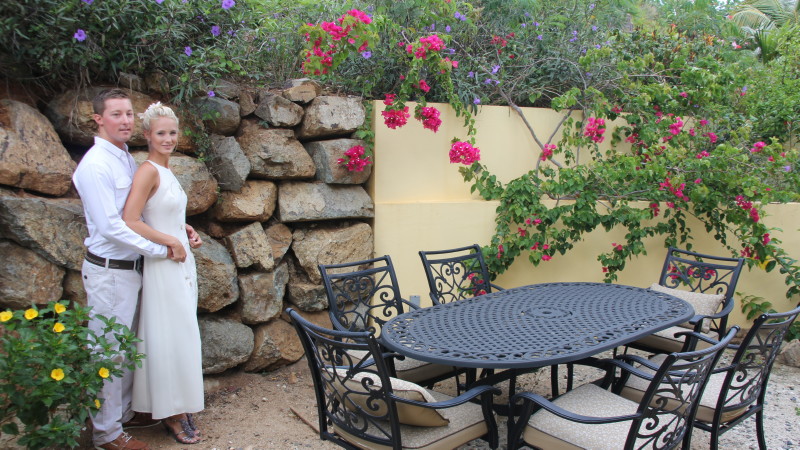Rocky garden area off the front of AnaCapri Estate